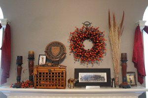 fall football mantle  2013 light